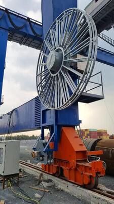 Cuộn dây dẫn động bằng động cơ Cuộn ống có thể thu vào Trống cuộn cáp 250A Dành cho các ứng dụng có công suất trên 100 kW