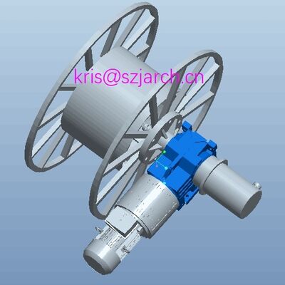 High current Crane Cable Reel Motorized Cable Drum with cable 100m